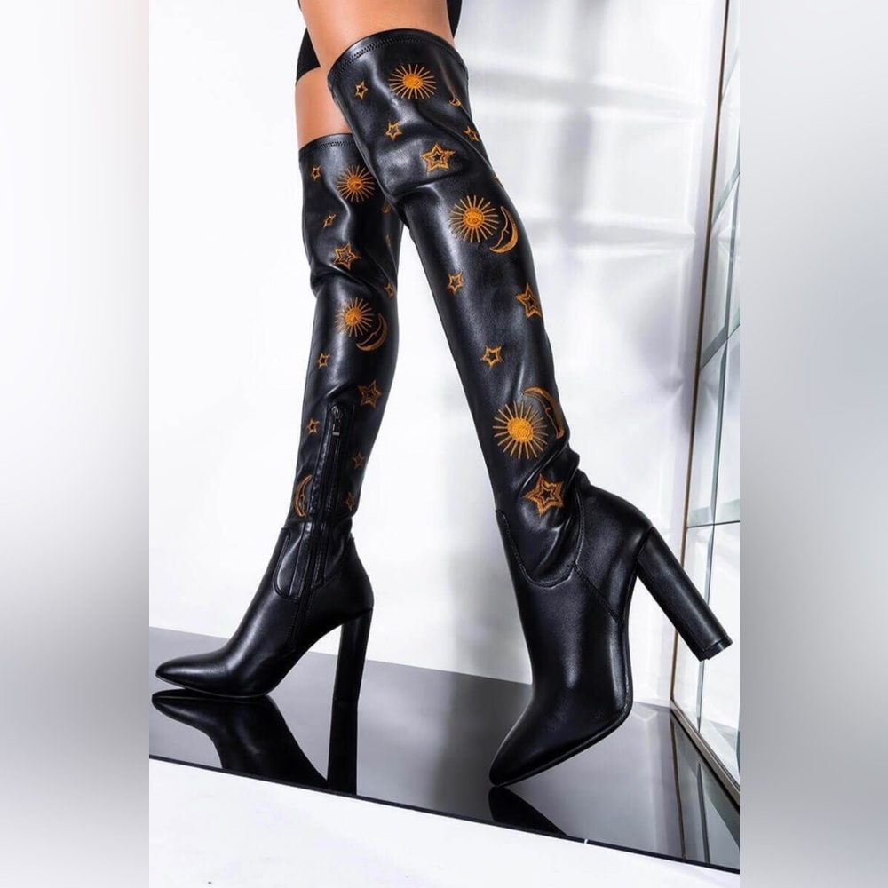 Azalea Wang thigh high boots 7.5